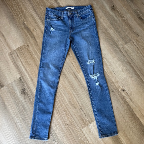 Levi’s 711 Mid Rise Skinny Jeans Size 27 - Picture 2 of 10